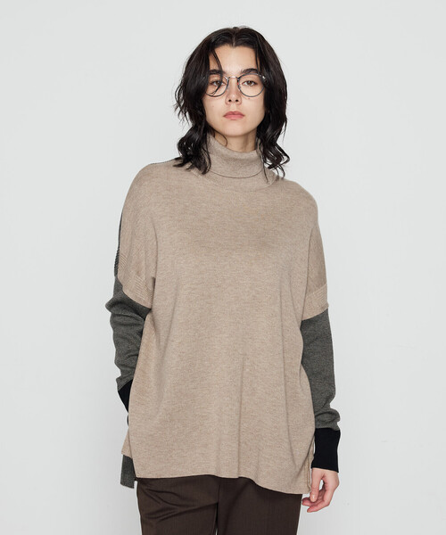 【美品】COMME CA COLLECTION コムサ セーター COMME CA（コムサ） ニット セーター ウール混スムース タートルプル