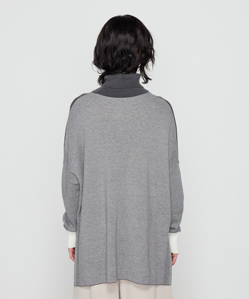 COMME CA（コムサ） ニット セーター ウール混スムース タートルプル