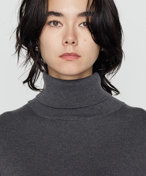 COMME CA（コムサ） ニット セーター ウール混スムース タートルプル