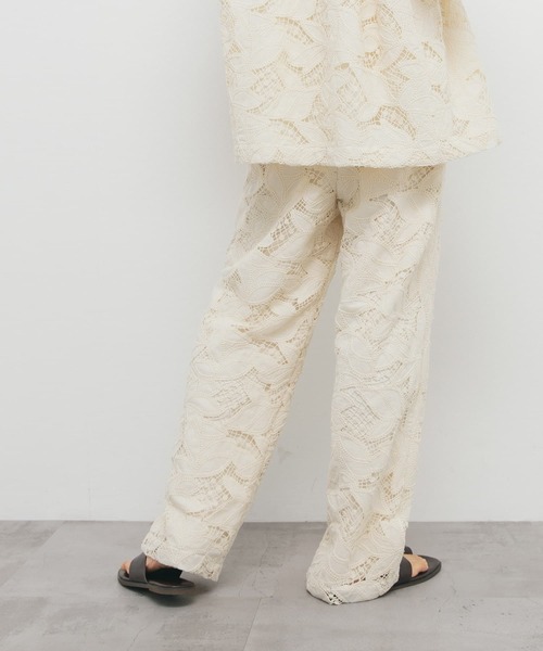 「KBF」 イージーパンツ ONE アイボリー レディース_画像4