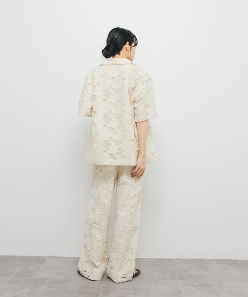 「KBF」 イージーパンツ ONE アイボリー レディース_画像6