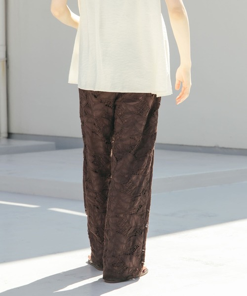 「KBF」 イージーパンツ ONE アイボリー レディース_画像9