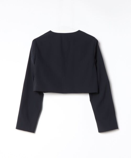 6 ノーカラージャケット 36 ネイビー レディース : ZOZOTOWN Yahoo!店