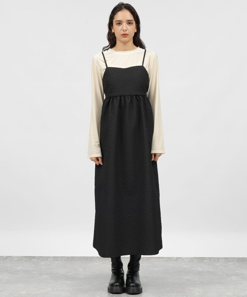 「LAKOLE」 キャミソールワンピース SMALL ブラック レディース_画像2