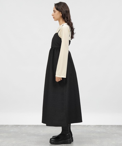 「LAKOLE」 キャミソールワンピース SMALL ブラック レディース_画像3