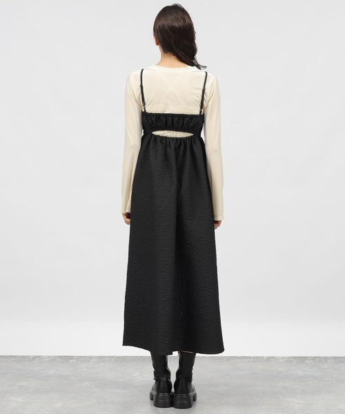 「LAKOLE」 キャミソールワンピース SMALL ブラック レディース_画像4