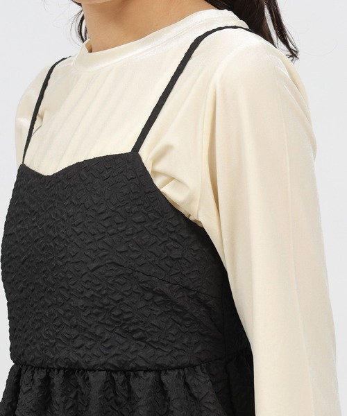 「LAKOLE」 キャミソールワンピース SMALL ブラック レディース_画像6