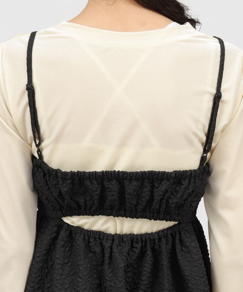 「LAKOLE」 キャミソールワンピース SMALL ブラック レディース_画像8