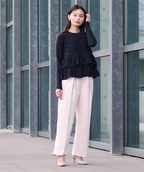 「ur's」 長袖ニット M チャコール レディース_画像9