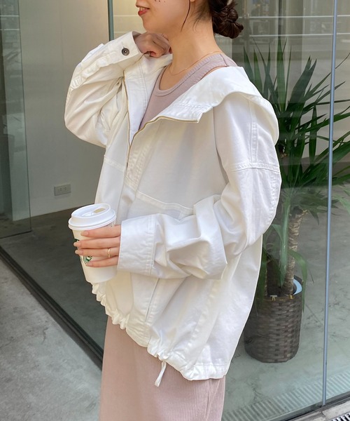 「COLLAGE GALLARDAGALANTE」 「Q.anos」ブルゾン FREE ブラック レディース_画像4