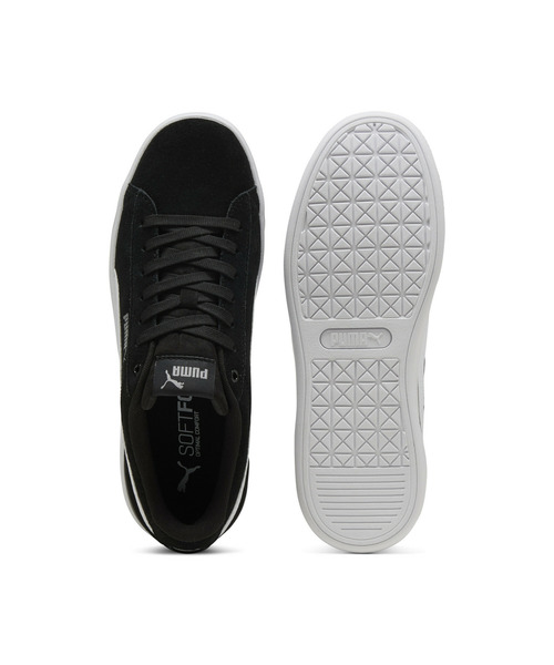[PUMA] low cut спортивные туфли 25.5cm черный × лиловый женский 