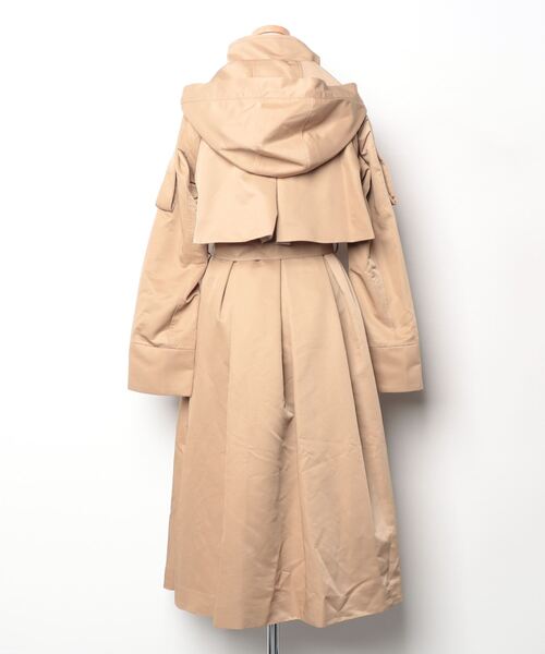 「RUIRUE BOUTIQUE」 トレンチコート L ベージュ レディース_画像2