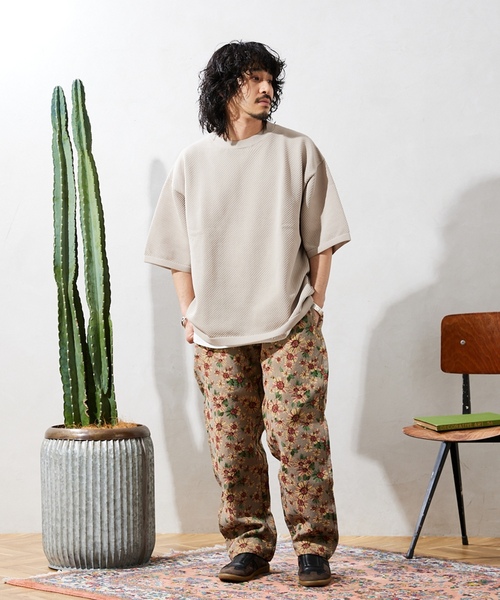 「JOURNAL STANDARD relume」 半袖ニット LARGE ブルー系その他 メンズ_画像4