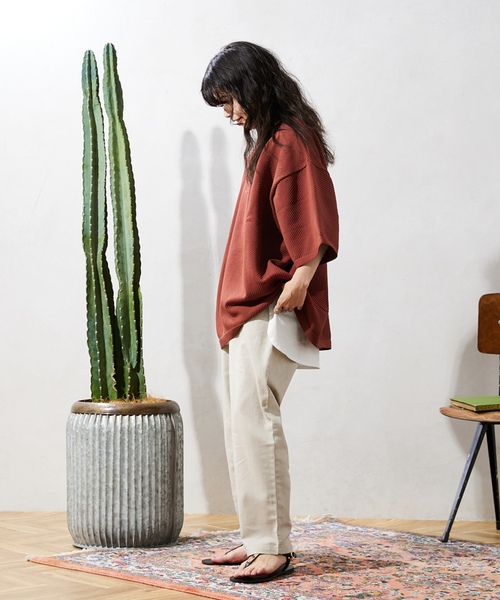 「JOURNAL STANDARD relume」 半袖ニット LARGE ブルー系その他 メンズ_画像9