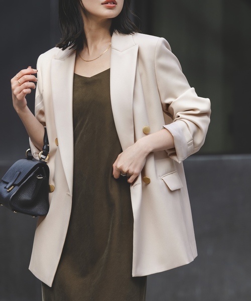 NOBLE（ノーブル） テーラードジャケット 34 アイボリー レディース