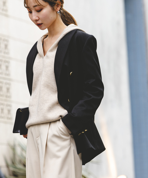 NOBLE（ノーブル） テーラードジャケット 34 アイボリー レディース