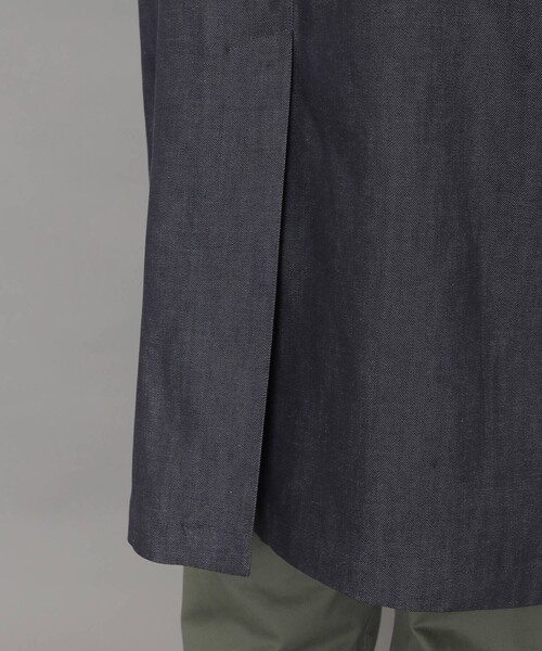 「MACKINTOSH LONDON」 ステンカラーコート 38 ネイビー メンズ_画像8