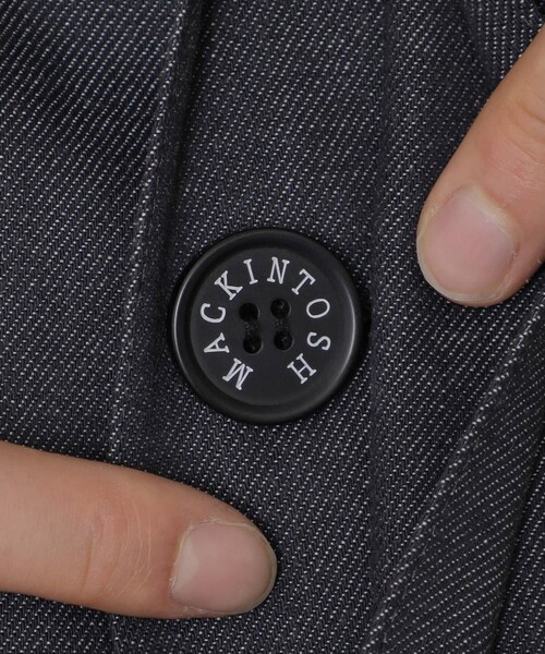 「MACKINTOSH LONDON」 ステンカラーコート 38 ネイビー メンズ_画像10