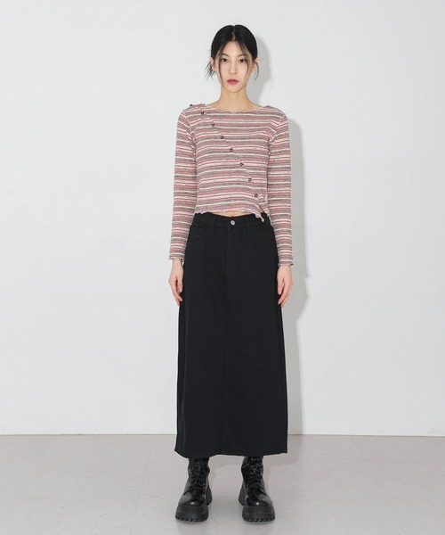 「FOLLOWIN」 ロングスカート FREE ブルー レディース_画像2