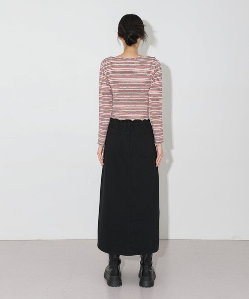 「FOLLOWIN」 ロングスカート FREE ブルー レディース_画像4