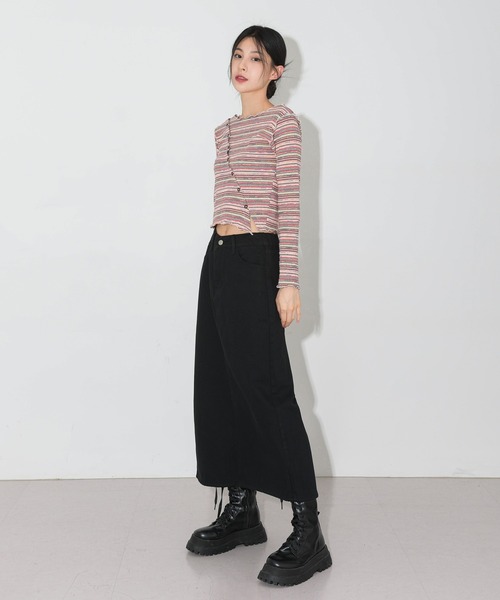 「FOLLOWIN」 ロングスカート FREE ブルー レディース_画像6