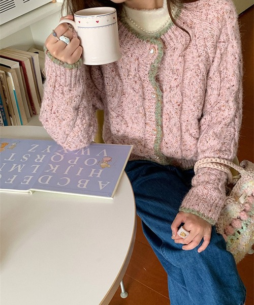 「HALEY PESCA」 ニットカーディガン FREE グリーン レディース_画像8