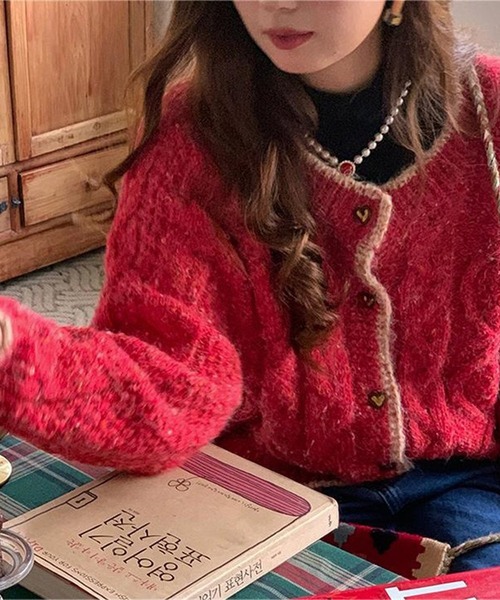 「HALEY PESCA」 ニットカーディガン FREE グリーン レディース_画像9