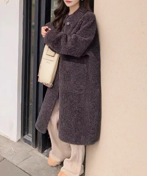 「cammie」 ステンカラーコート M オフホワイト レディース_画像6