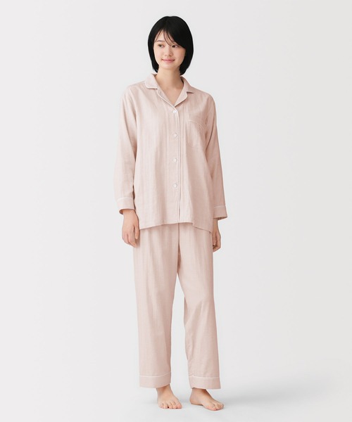 無印良品（MUJI） パジャマ ルームウェア 婦人 脇に縫い目のない 二重