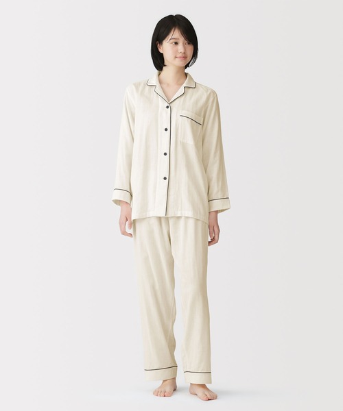 無印良品（MUJI） パジャマ ルームウェア 婦人 脇に縫い目のない 二重