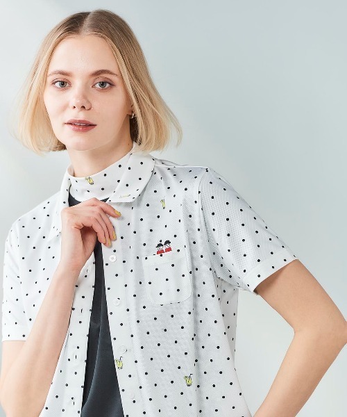 Picone CLUB（ピッコーネクラブ） tシャツ 半袖 速乾 ドリンクドット柄