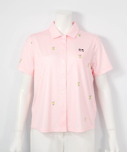 Picone CLUB（ピッコーネクラブ） tシャツ 半袖 速乾 ドリンクドット柄