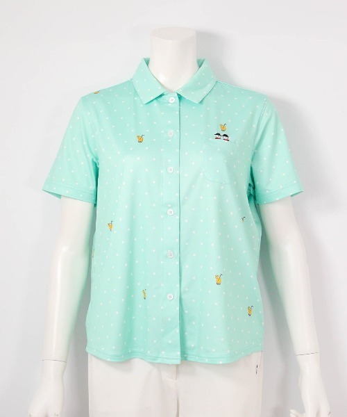 Picone CLUB（ピッコーネクラブ） tシャツ 半袖 速乾 ドリンクドット柄