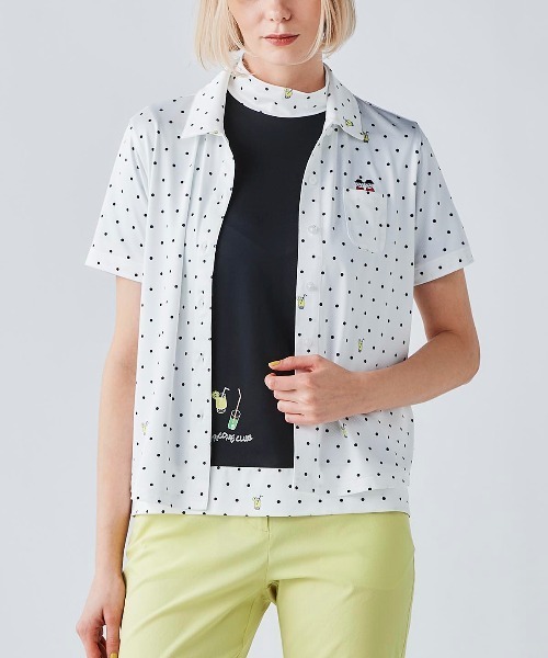 Picone CLUB（ピッコーネクラブ） tシャツ 半袖 速乾 ドリンクドット柄
