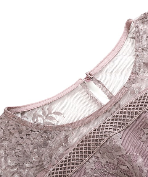 「DRESS PLUS」 7分袖ワンピース X-LARGE グレー レディース_画像9