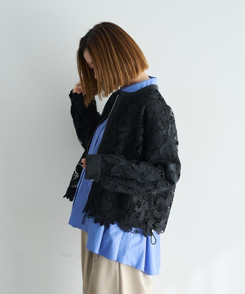 YECCA VECCA（イェッカヴェッカ） ブルゾン アウター レースブルゾン