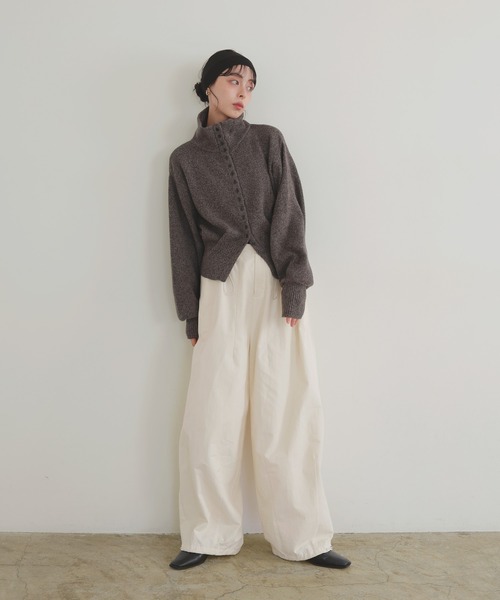 「LIAN」 ニットカーディガン FREE ブラウン レディース_画像5