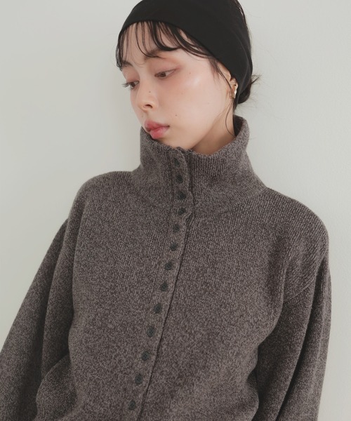 「LIAN」 ニットカーディガン FREE ブラウン レディース_画像6