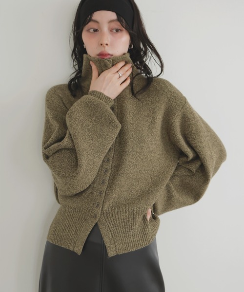 「LIAN」 ニットカーディガン FREE ブラウン レディース_画像7