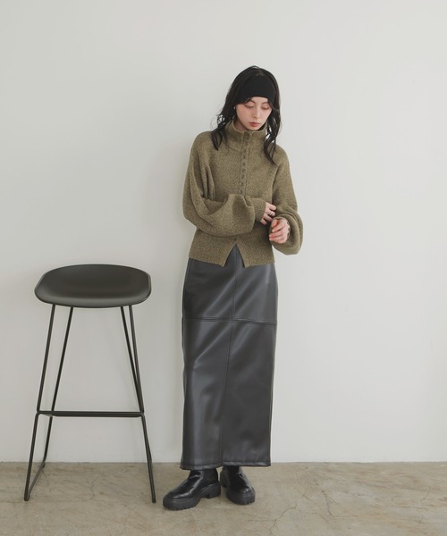 「LIAN」 ニットカーディガン FREE ブラウン レディース_画像8