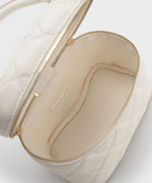 「CHARLES & KEITH」 ショルダーバッグ S ホワイト レディース_画像4