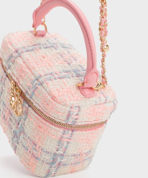 「CHARLES & KEITH」 ショルダーバッグ S ホワイト レディース_画像6