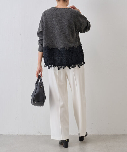 「BEARDSLEY」 パンツ 1 ホワイト レディース_画像5