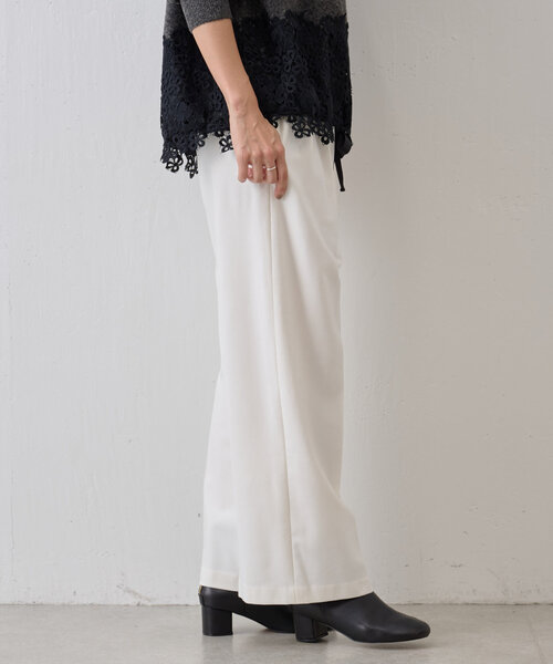 「BEARDSLEY」 パンツ 1 ホワイト レディース_画像9