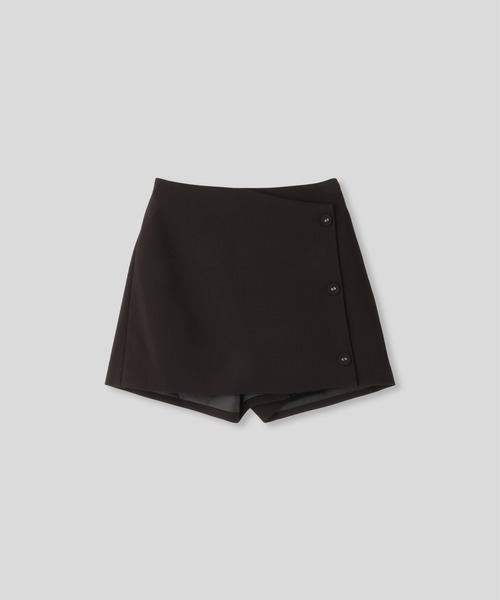 KINO THE KEI パンツ ボタン ラップ スコート レディース : ZOZOTOWN