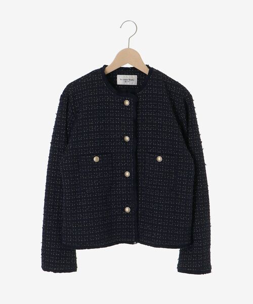 お値下げ本日のみ【数回着用】le.coeur blanc ノーカラージャケット le.coeur blanc（ルクールブラン） ジャケット ノーカラージャケット