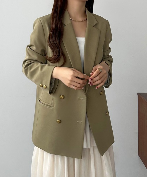 「callautia」 テーラードジャケット MEDIUM ブラック レディース_画像9