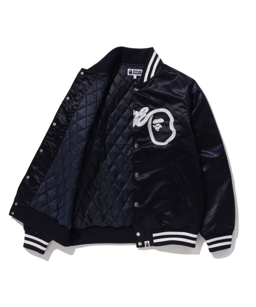 BAPE ブラック　ジャケット A BATHING APE（アベイシングエイプ） ジャケット LARGE ブラック