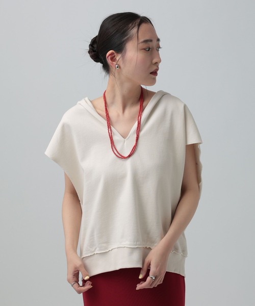 LEPSIM（レプシィム） tシャツ 裏毛フーディーノースリーブ 639418