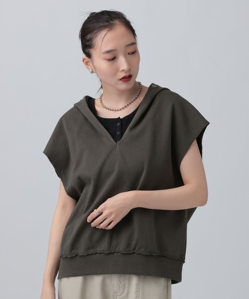 レプシィム　トップス3点　タグ付き未使用 LEPSIM（レプシィム） tシャツ 裏毛フーディーノースリーブ 639418